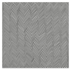 Bridget Riley, Descending, 1965, Emulsion on board, 91,5 x 91,5 cm, © Bridget Riley 2018. All rights reserved, Courtesy the artist and Sprüth Magers