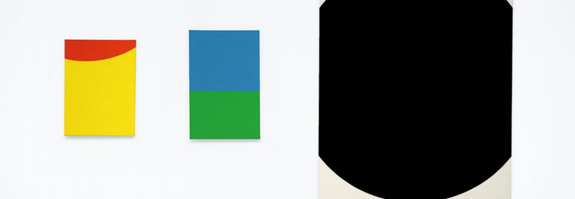 Ellsworth Kelly, Painting in Three Panels, 1956, oil on canvas, three panels, 80 x 139 inches (203 x 353 cm) overall display, © Ellsworth Kelly Foundation, Photo courtesy Matthew Marks Gallery