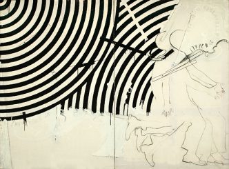 Mario Schifano, L’ inverno attraverso il museo, 1965, courtesy Peggy Guggenheim Collection