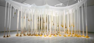 Ernesto Neto, Just like drops in time, nothing, 2002, ©Ernesto, Photo: Diana Panuccio and Mim, Collection: Art Gallery of New South Wales - Purchased with assistance from Clayton Utz 2002