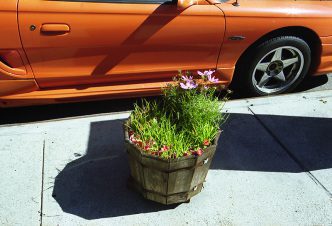 Hope Dickens, Orange car, 2015, Courtesy the artist and David Zwirner-New York/London