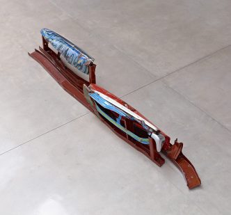 John Chamberlain, Gondola Walt Whitman, 1981–82, © 2016 Fairweather & Fairweather LTD/Artists Rights Society (ARS) New York, Photo: Douglas M. Parker Studio