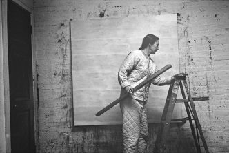 Agnes Martin with Level & Ladder