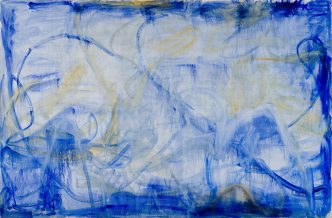 Zhang Enli, Irregular Blue Lines, 2016, © Zhang Enli, Photo: Birdhead Courtesy the artist, Hauser & Wirth and ShanghART Gallery