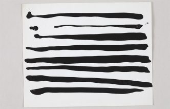 Pierrette Bloch, untitled, 1987, Black ink on paper, 20 x 25 cm, © Pierrette Bloch, Photo : Adam Rzepka, Courtesy Galerie Karsten Greve Köln/Paris/St Moritz