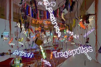 Jason Rhoades, Tijuanatanjierchandelier (Detail), 2006, Mixed media, Dimensions variable, Installation view at CAC Centro de Arte Contemporaneo, Malaga-Spain 2006, © The Estate of Jason Rhoades, Courtesy the estate, Hauser & Wirth and David Zwirner