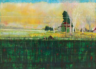 Peter Doig, Daytime Astronomy, 1997-98, Oil on canvas, 200 x 280 cm, Private Collection, Courtesy of Christie’s, © Peter Doig, All Rights Reserved, DACS 2017 Photo: ©2014 Christie’s Images Limited