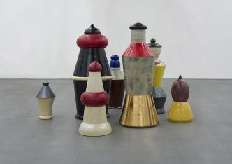 Thomas Schütte, Gartenzwerge, 2015-16, 7 Ceramics, various dimensions, Photo: Trevor Good, Courtesy the artist and carlier|gebauer