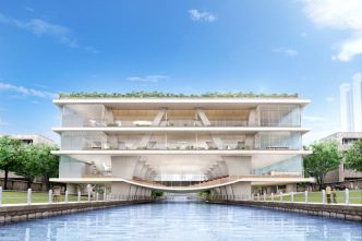 ao International School Library (Rendering), 2015.10-, Ningbo, Courtesy: Toyo Ito & Associates, Architects