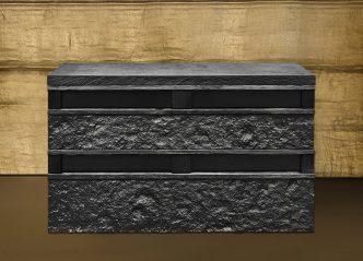 Peter Marino, Rough Stone Box, edition of 8 + 4 Aps, © Peter Marino, Photo: Manolo Yllera, Gagosian Gallery Archive