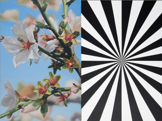 Mustafa Hulusi, Exstasy Almond Blossom, 2008, Oil on canvas, 213 cm x 305 cm, Courtesy the Artist