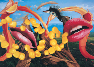 Jeff Koons, Lips, 2000, Oil on canvas, 304.8 × 426.7 cm), © Jeff Koons, Courtesy of the artist and Gagosian