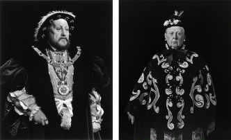 Left: Hiroshi Sugimoto, Henry VIII, from “Portraits”, Commissioned work for the Deutsche Guggenheim, 1999, © Hiroshi Sugimoto. Right: Queen Victoria, 1999, Hiroshi Sugimoto, gelatin silver print, Courtesy of Fraenkel Gallery-San Francisco, © Hiroshi Sugimoto