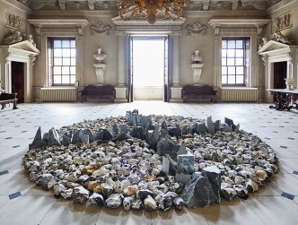 Installation image, Richard Long, EARTH SKY, Houghton Hall, 30 April - 26 October 2017, Photographer and Copyright: Pete Huggins