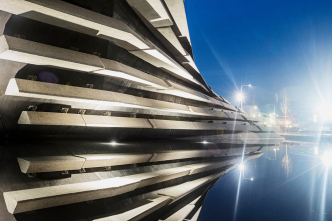 V&A Dundee Building, Lead Architect: Kengo Kuma & Associates, Partners in charge: Kengo Kuma, Yuki Ikeguchi, Teppei Fujiwara, Project Architect: Maurizio Mucciola, Delivery Architect: PiM.studio Architects, Executive Architect: James F Stephen Architects, European Cultural Centre Archive