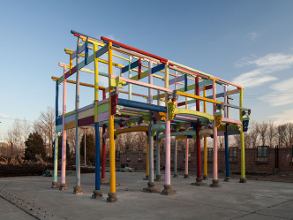 Ai Weiwei, Colored House, 2015, Wood, industrial paint, glass, 1025 × 620 × 765 cm, © Image courtesy Ai Weiwei Studio