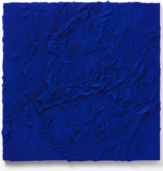 Jason Martin, As Yet Untitled (Ultramarine blue), 2015, Mixed media on aluminium, 127 x 98 x 15 cm, © Jason Martin, Galerie Thaddaeus Ropac Archive