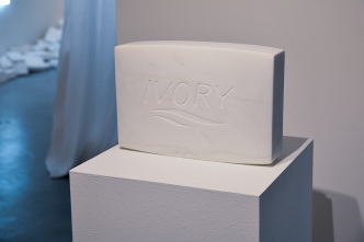 Rachel Lee Hovnanian, PURE Marble Medium, 2018, Carata marble, 8 ¾ x 12 ¾ x 4 3/4 , Edition of 6, Courtesy the artist and Leila Heller Gallery