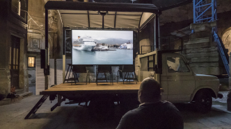 MASBEDO, Videomobile, 2018, Multichannel video installation, Installation view at manifesta12-Palermo, © & Courtesy MASBEDO