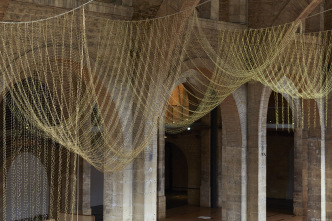 Leonor Antunes, Exhibition view, “the pliable plan”, CAPC musée d’art contemporain de Bordeaux, Bordeaux, 2015, Courtesy of the artist and the CAPC, Bordeaux, Photo: Nick Ash