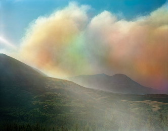 David Benjamin Sherry, Wildfire in Glacier National Park, St. Mary, Montana, August 2015 © David Benjamin Sherry, Courtesy of the artist and Morán Morán-Los Angeles