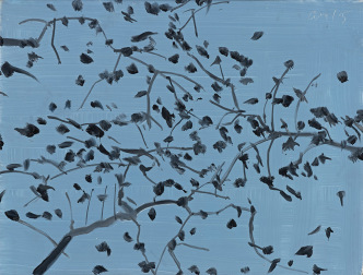 Alex Katz, 3 PM, November 1997, Oil paint on board, 231 x 302 mm, ARTIST ROOMS Acquired jointly with the National Galleries of Scotland through The d'Offay Donation with assistance from the National Heritage Memorial Fund and the Art Fund 2008, © Alex Katz