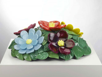 Jeff Koons, Mound of Flowers No. 1, 1991, Glass, Collection Stedelijk Museum Amsterdam