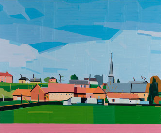 Guy Yanai, Normandie, 2019, Oil on canvas, 150 x 180 cm, © Guy Yanai, Courtesy the artist and Praz-Delavallade Gallery