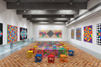 Rasheed Araeen. A Retrospective, Installation view, Garage Museum of Contemporary Art-Moscow, 2019, Photo: Ivan Erofeev, © Garage Museum of Contemporary Art