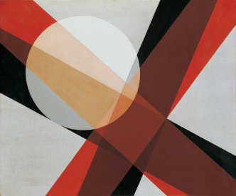 László Moholy-Nagy, A 19, 1927, Oil and graphite on Canvas, 80 x 95.5 cm, © the Estate of László Moholy-Nagy