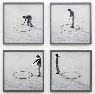 Lee Kun-yong, Logic of Place, 1975 / 2019, c-print, 4 works framed, 50 cm × 50 cm (each), Edition of 12, Photographer: Sangtae Kim, date of photography: 27/05/2019), © Lee Kun Yong, courtesy the artist and Pace Gallery