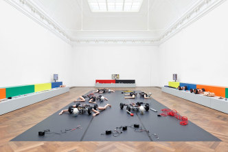 Geumhyung Jeong, installation view, Homemade RC Toy, Kunsthalle Basel, 2019. Photo: Philipp Hänger / Kunsthalle Basel