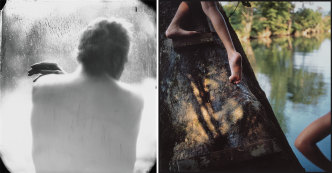 Left: Sally Mann, Ponder Heart, 2009, Gelatin silver print, National Gallery of Art-Washington, Alfred H. Moses and Fern M. Schad Fund, © Sally Mann. Right: Sally Mann, Bean’s Bottom, 1991, Silver dye bleach print, Private Collection, © Sally Mann