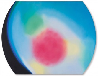 James Rosenquist, Paramus, 1966, Oil on shaped canvas, 121,9 x 157,5 cm, Collection Thaddaeus Ropac, Artwork © 2019 Estate of James Rosenquist /Licensed by VAGA at Artists Rights Society (ARS), NY, Used by permission. All rights reserved