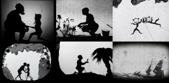 Kara Walker, 8 Possible Beginnings or: The Creation of African-America, a Moving Picture by Kara E. Walker, 2005, Video, black & white, audio; 15 min 57 sec, © Kara Walker. Courtesy Sprüth Magers and Sikkema Jenkins & Co.