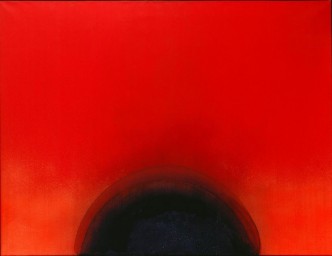 Otto Piene, Die Sonne brennt, 1966, Oil and black smoke on canvas, 100 x 130 cm, Düsseldorf, Kunstpalast, © Adagp, Paris 2020, Photo : © Kunstpalast - ARTOTHEK