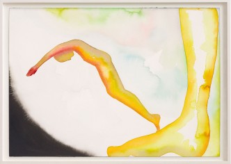 Francesco Clemente, Friends, 2010, Watercolor on paper, 35.6 x 50.8 cm, Courtesy of Francesco Clemente Studio; Collection of the Artist, New York, Photo: Tom Powel Imaging