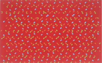 Larry Poons, Nixe's Mate, 1961, Acrylic on canvas, 178 x 285 x 4 cm, On loan from the Austrian Ludwig Foundation, since 1996, Photo: mumok – Museum moderner Kunst Stifung Ludwig Wien, © Bildrecht, Wien 2020