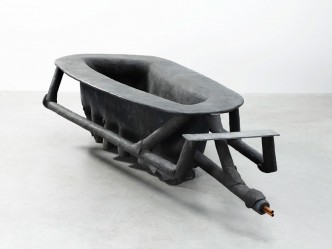 Joseph Beuys, Badewanne, 1961-1985, Bronze, lead, copper, double-walled cast, 1400 kg, 90 x 165 x 340 cm, Ed. 1 of 3 + 1 AP, Photo: Ulrich Gehzzi, Courtesy Gallerie Thaddaeus Ropac