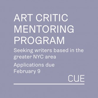 Art Critic Mentoring Program