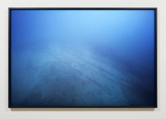 Trevor Paglen, NSA-Tapped Undersea Cables, North Pacific Ocean, 2016, c-print, 48" × 72" (121.9 cm × 182.9 cm) 49-1/8" × 73-1/8" (124.8 cm × 185.7 cm), framed