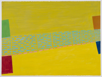 homas Nozkowski, Untitled (K - 49), 2009, oil paint on paper , 22" × 30" (55.9 cm × 76.2 cm), © Thomas Nozkowski, Courtesy the artist and Pace Gallery