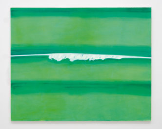 Alex Katz, Wave 4, 2000, Oil on linen, 243,8 x 304,8 cm (96 x 120 in), © Alex Katz / Adagp, Paris, 2021, Courtesy Thaddaeus Ropac, London/Paris/Salzburg/Seoul, Photo: Paul Takeuchi