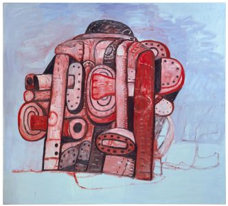 Philip Guston, Back View II, 1978, Oil on canvas ,185.4 x 205.7 cm / 73 x 81 in, © The Estate of Philip Guston, Private Collection, Courtesy Hauser & Wirth Gallery