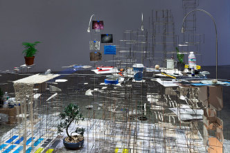 Sarah Sze, Still Life With Desk (detail), 2013-2015, © Sarah Sze, Courtesy the artist and Victoria Miro