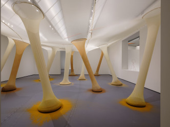 Ernesto Neto, It happens when the body is anatomy of time, 2000. National Galleries of Scotland, © Ossip van Duivenbode, Kunsthal Rotterdam