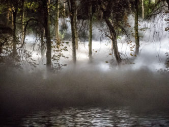 Fujiko Nakaya in collaboration with Simon Corder, Fogscape #03238, Durham, 2015.  © Photo: Simon Corder