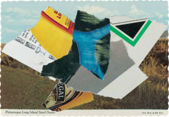 Ellsworth Kelly, Sand Dune I 1977, Collage on postcard, 4 × 5⅞ inches; 10 × 15 cm, © Ellsworth Kelly Foundation, Courtesy Ellsworth Kelly Foundation and Matthew Marks Gallery