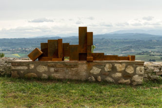 Antony Gormley, BORDER, 2021, Cast iron, 63,8 x 185 x 45,3 cm, 25.11 x 72.83 x 17.83 in, © Antony Gormley, Courtesy: the artist and GALLERIA CONTINUA Photo by: Ela Bialkowska, OKNO Studio