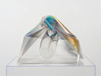 John Chamberlain, Luna, Luna, Luna (In Memory of Elaine Chamberlain), 1970, Mineral-coated synthetic polymer resin, 77.5 x 94 x 76.2 cm / 30 1/2 x 37 x 30 in, © 2019 Fairweather & Fairweather LTD / Artists Rights Society (ARS), New York, Courtesy John Chamberlain Estate and Hauser & Wirth Gallery